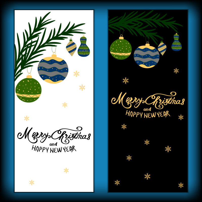 圣诞彩蛋卡设计矢量