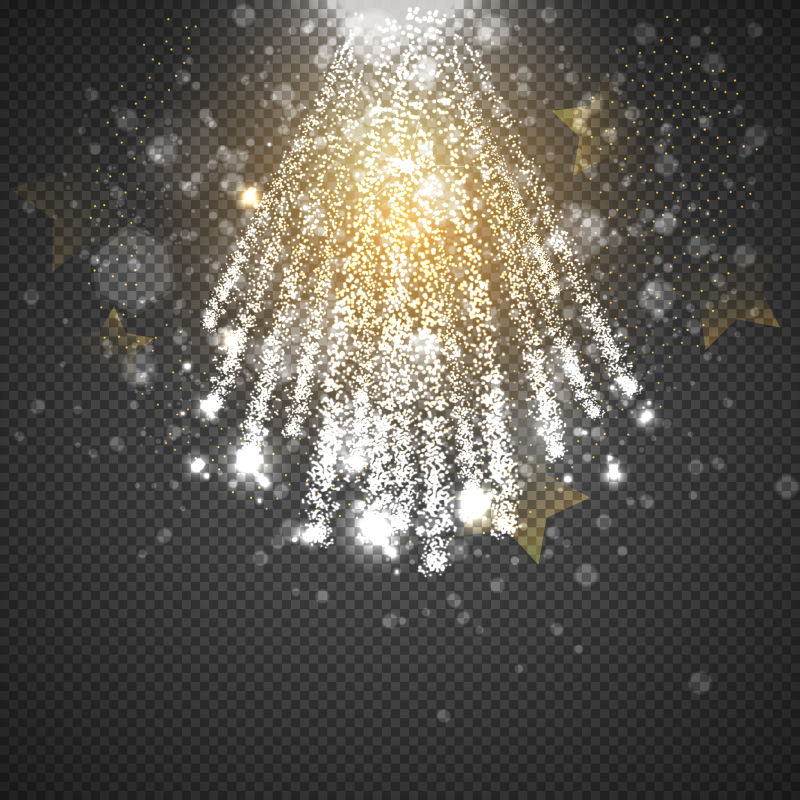 矢量闪光烟花的背景