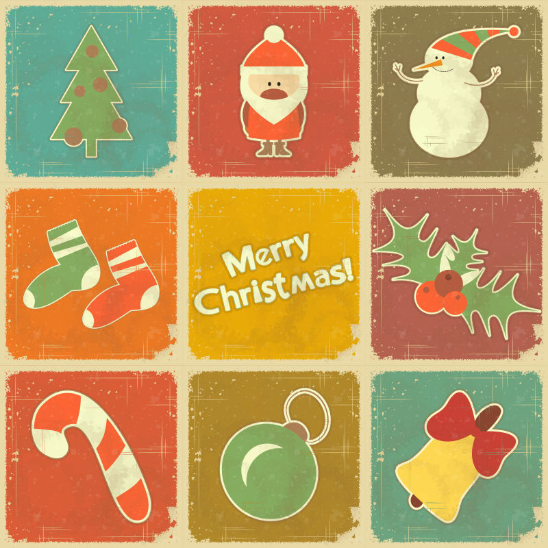 9个矢量圣诞节卡片