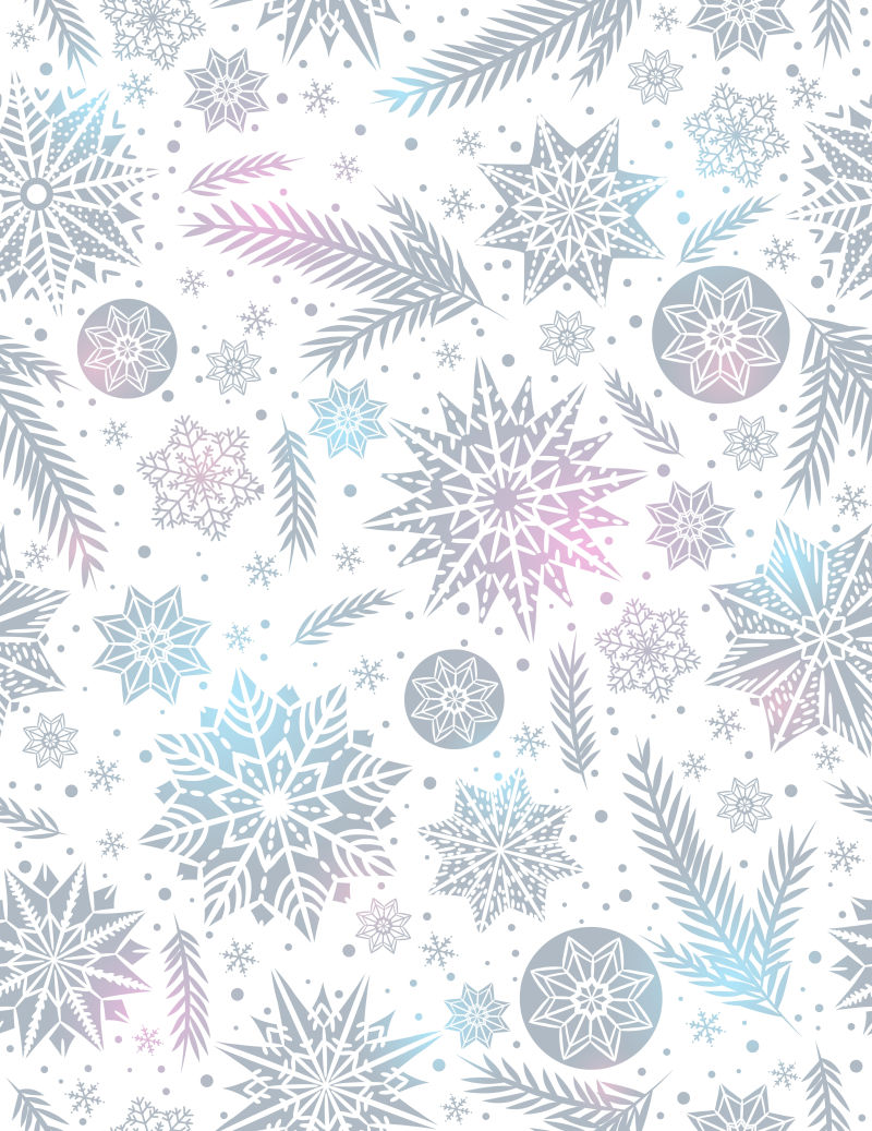 无缝白色矢量圣诞背景