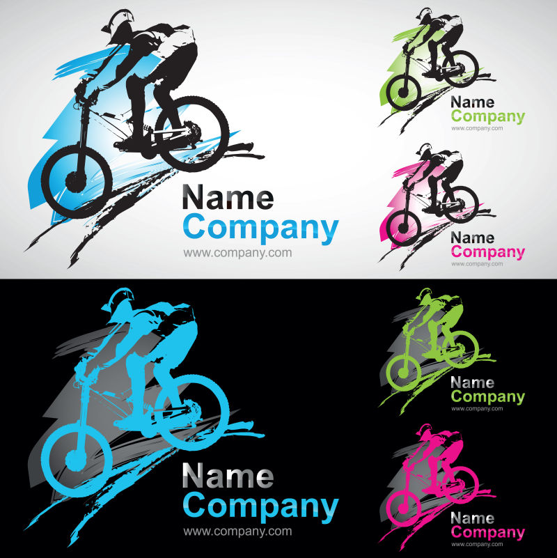 摩托车俱乐部logo矢量图