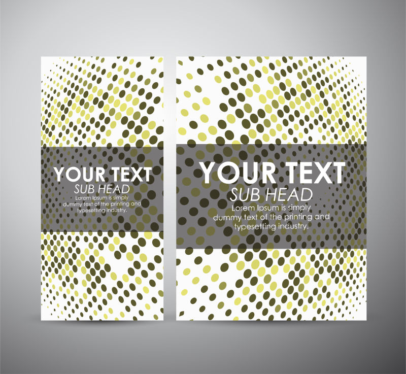 抽象圆书刊光效封面设计矢量图