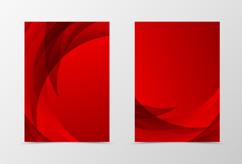 红色封面设计矢量