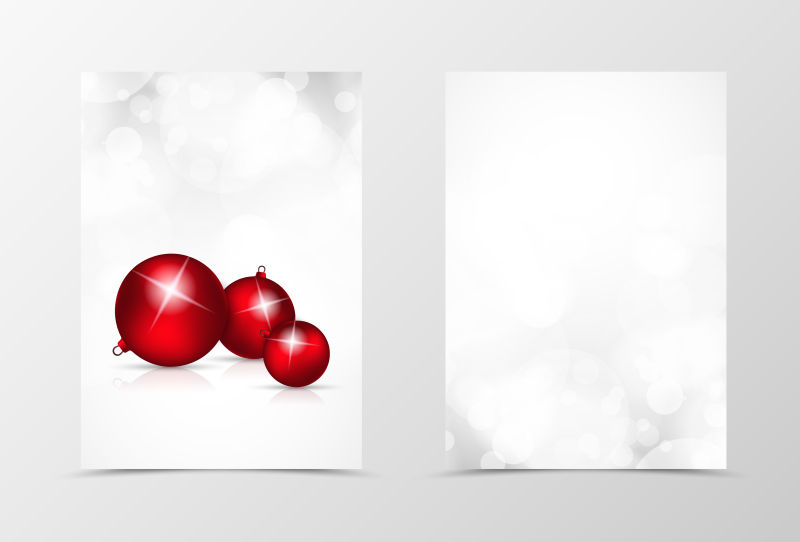 红色彩球封面设计矢量