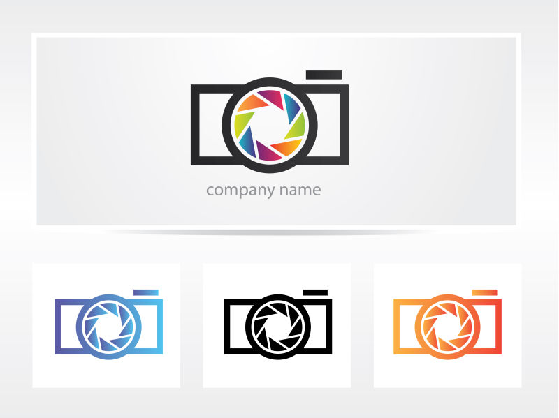 矢量创意摄影标志设计