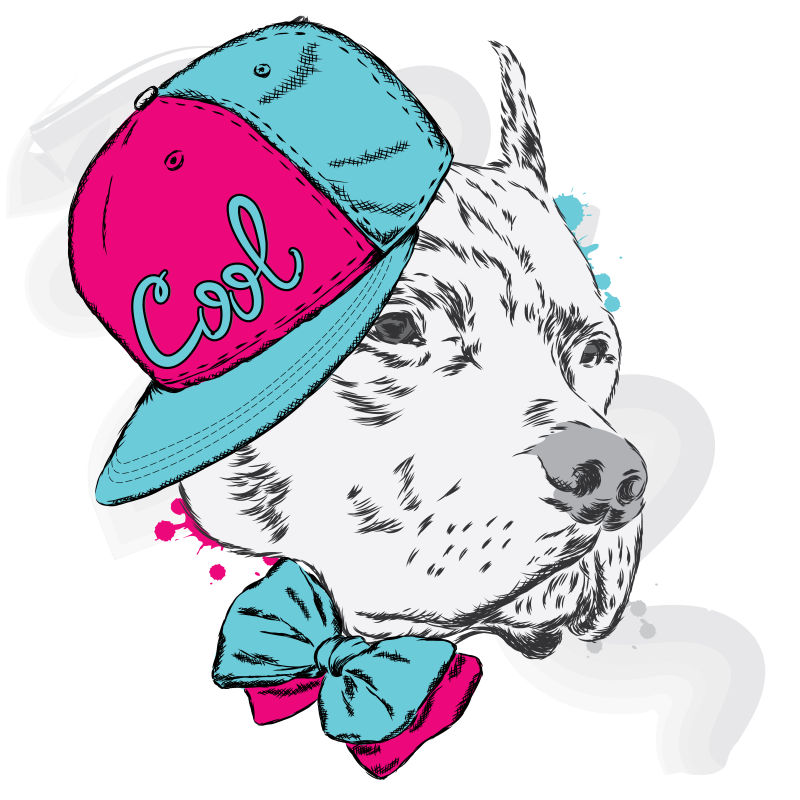 创意矢量卡通动物设计插图