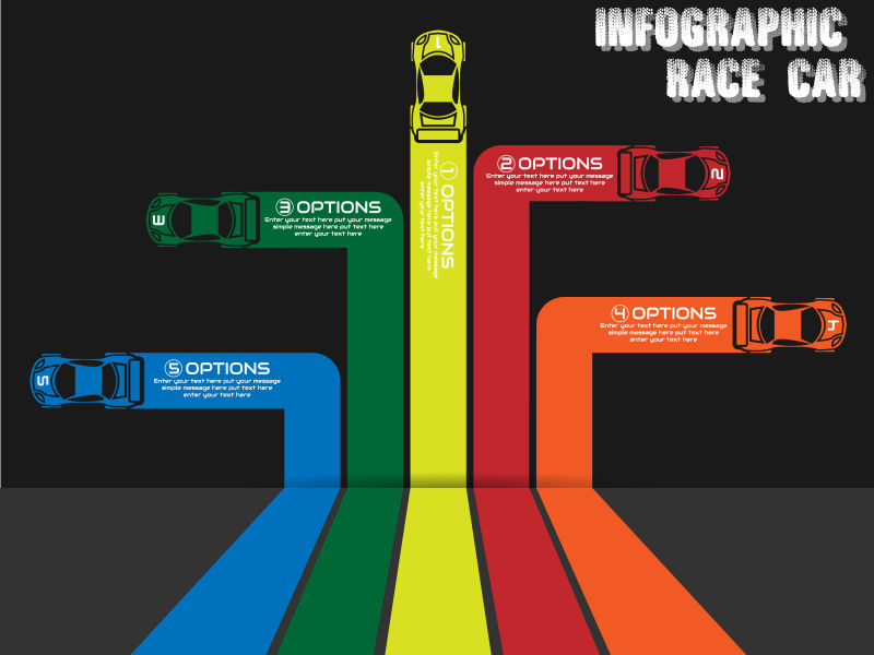车辆信息图表矢量设计