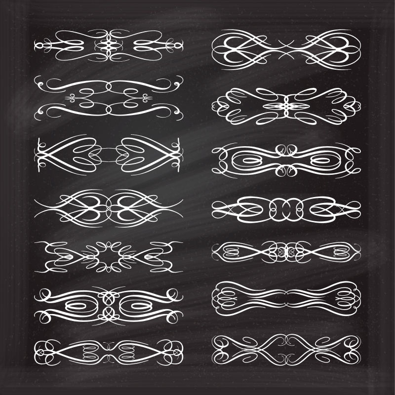 创意的艺术花纹边框矢量设计