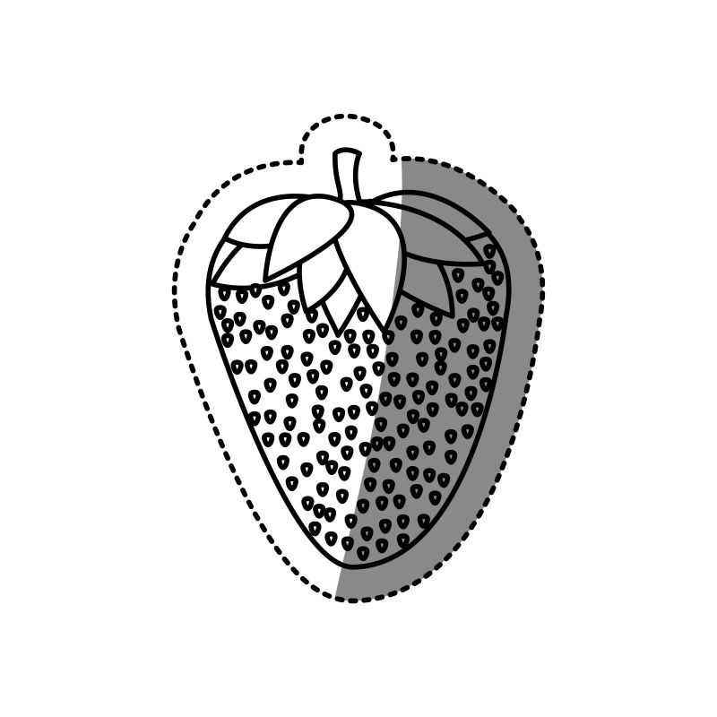 矢量草莓logo设计