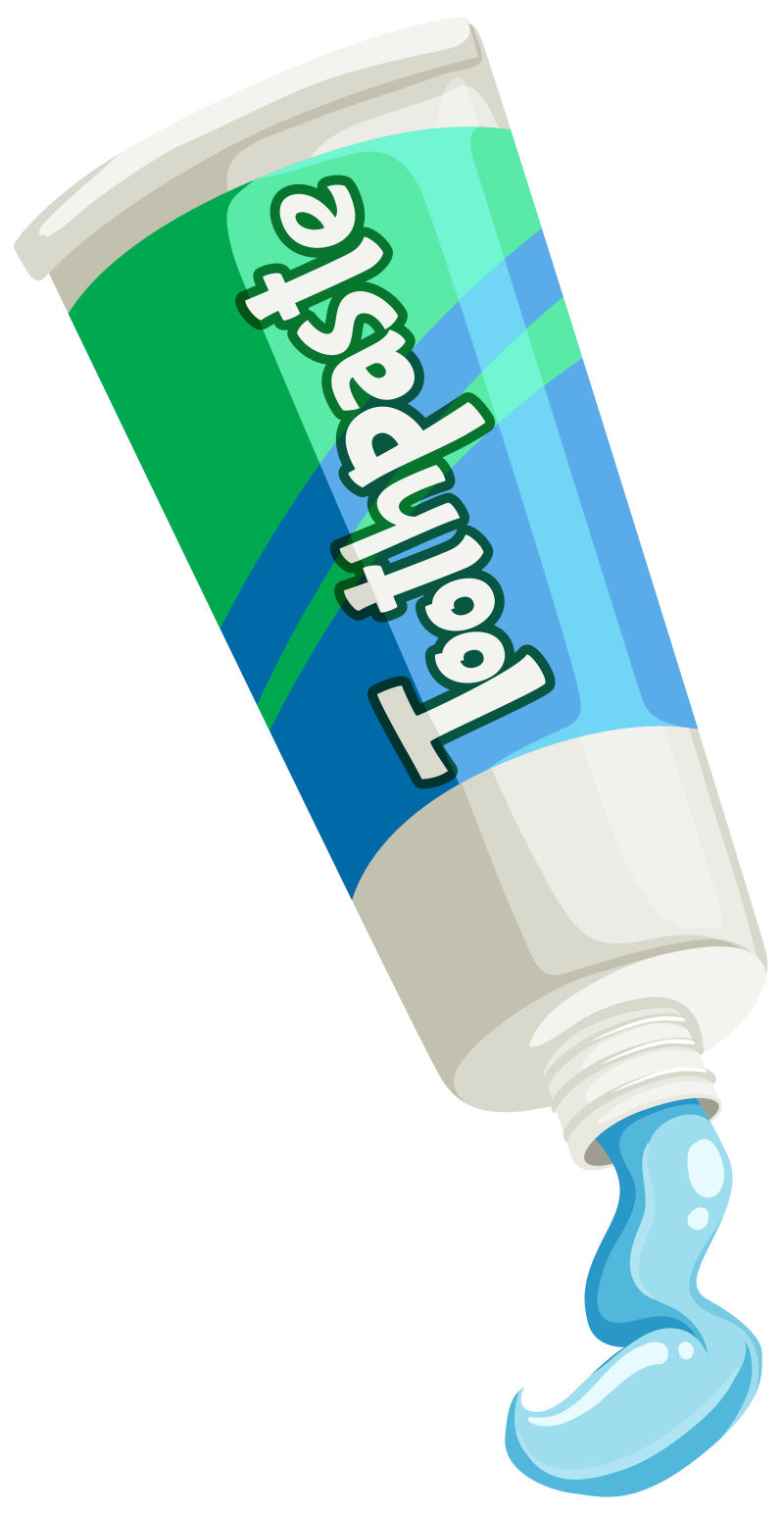 Тюбик детской зубной пасты