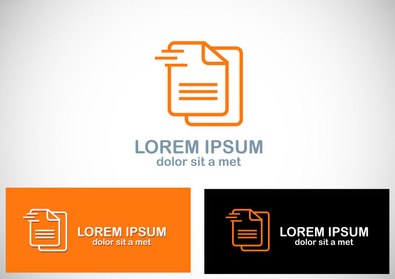 创意文本logo矢量设计图