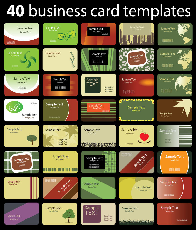 矢量设计艺术名片集