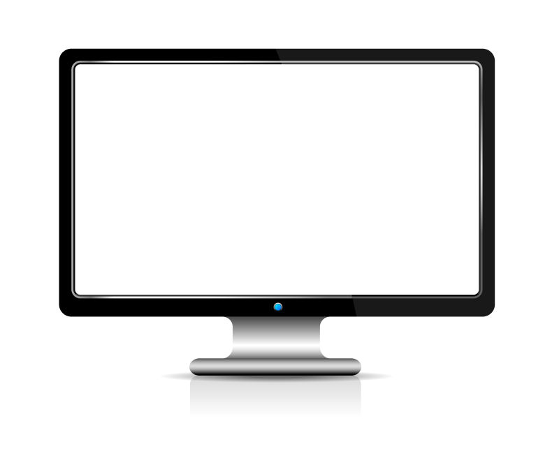 矢量的电脑屏幕