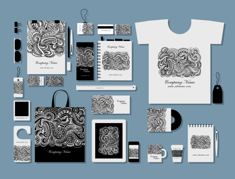 抽象的公司平面标识矢量图