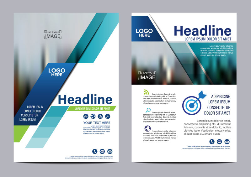 灰色商业宣传设计矢量