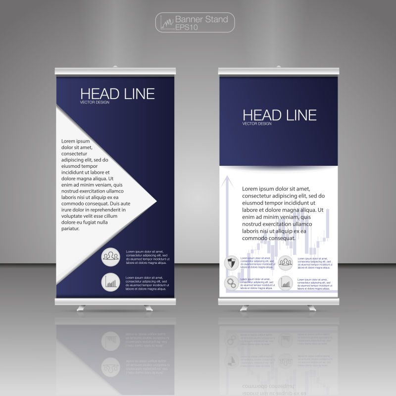 矢量竖条幅设计