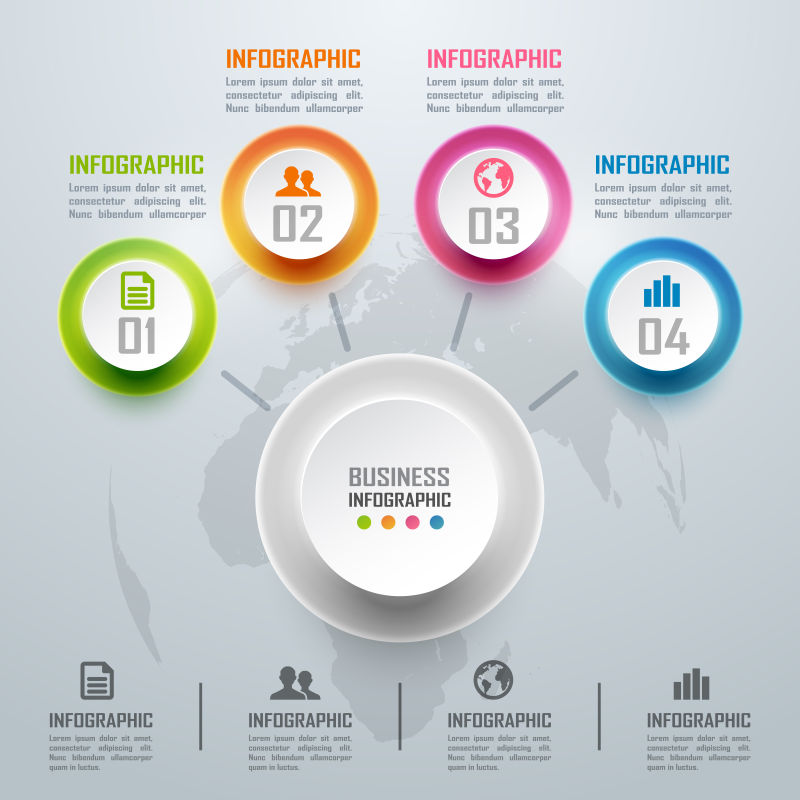 矢量商务信息图表设计
