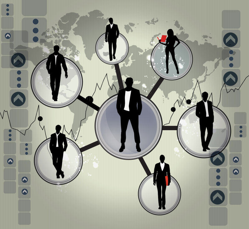 公司团队矢量图