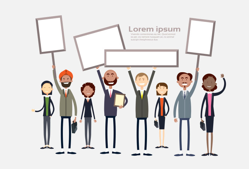 商人小组矢量图