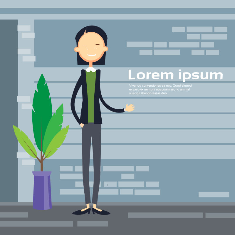 在开会议的女商人