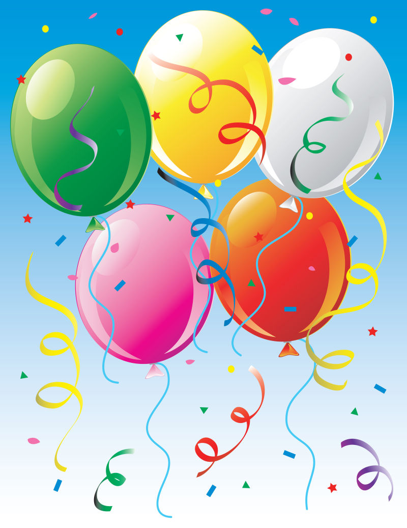 庆祝气球矢量