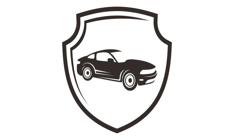 矢量黑色轿车logo