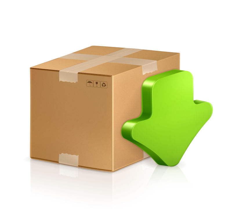 下载图标的纸箱矢量设计