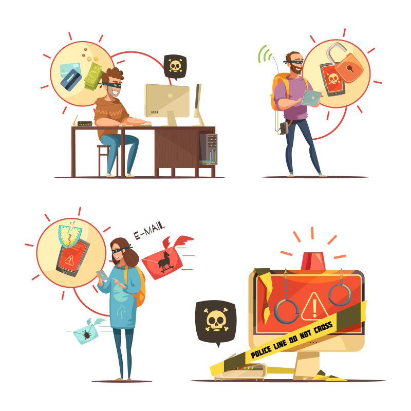 矢量的安全概念插图
