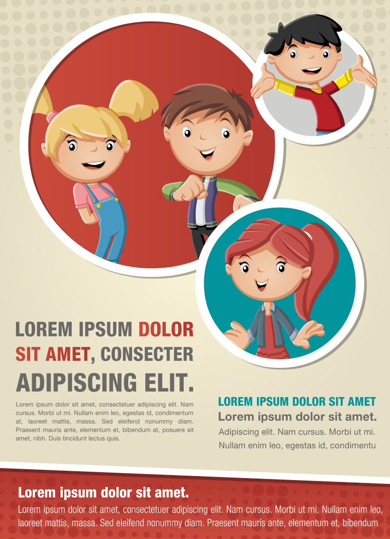 矢量幼儿园宣传海报设计图