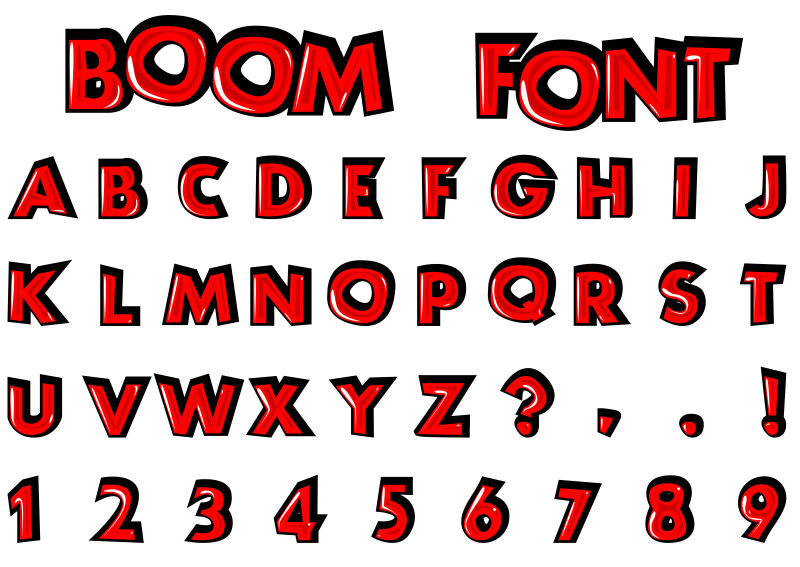 现代字母数字符号的原型矢量