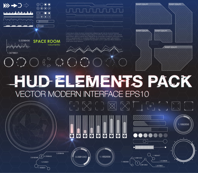 科技概念背景矢量设计