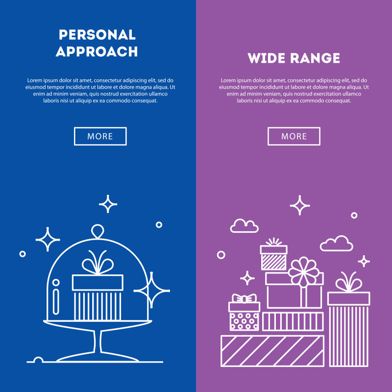 矢量时尚礼品装饰卡片设计