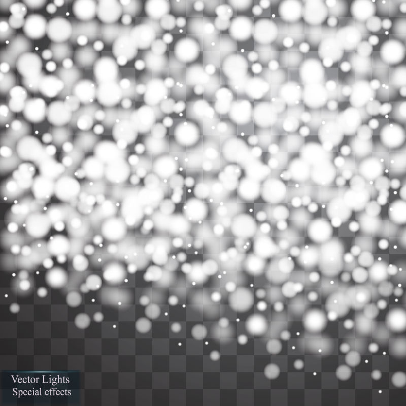 矢量透明闪亮光效元素背景