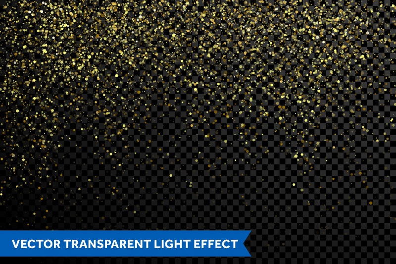 金色颗粒光效背景矢量