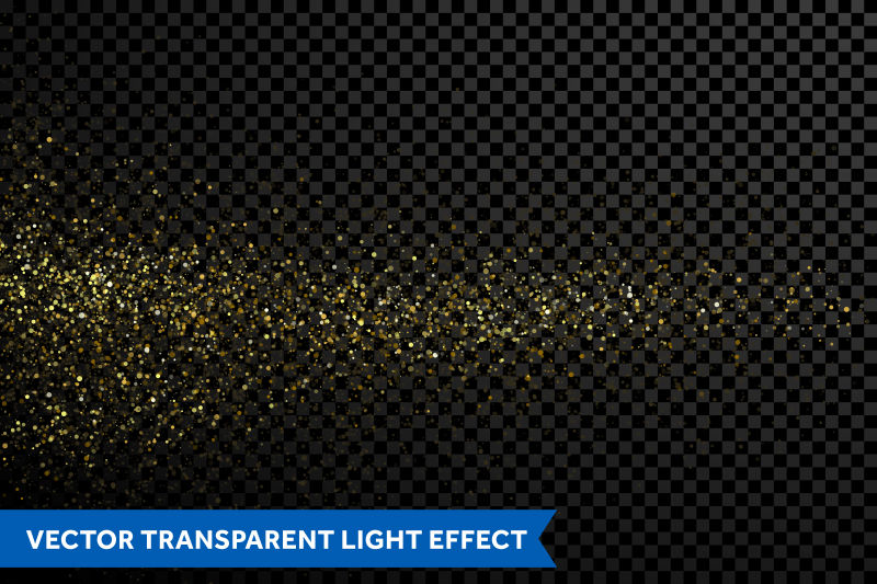 矢量闪闪发光的金粒子光效背景