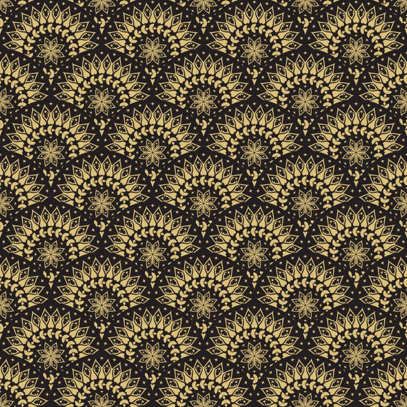 无缝花卉矢量装饰