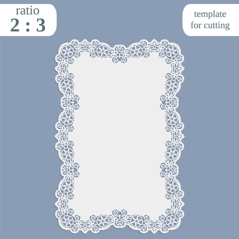 创意的镂空花纹卡片矢量设计