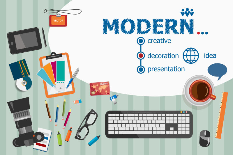 现代设计与平面设计矢量