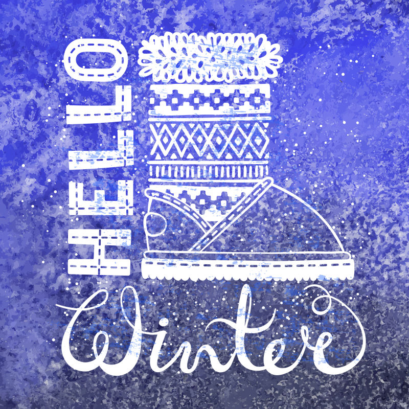 冬季折扣插图矢量设计