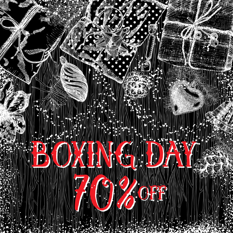 圣诞主题创意销售插图矢量设计