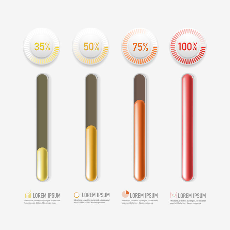 代风格信息图表和演示文稿矢量