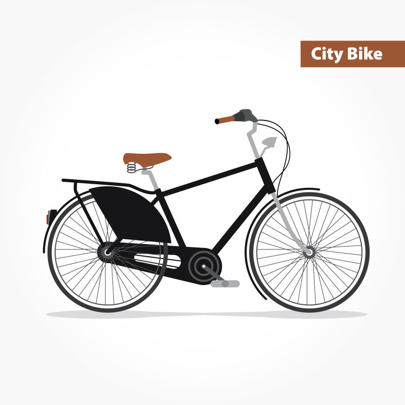 矢量设计复古自行车