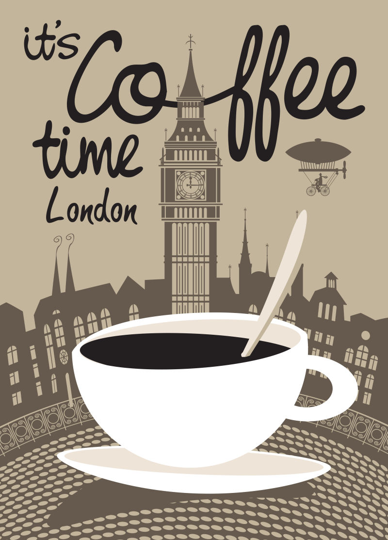 创意咖啡插图矢量设计
