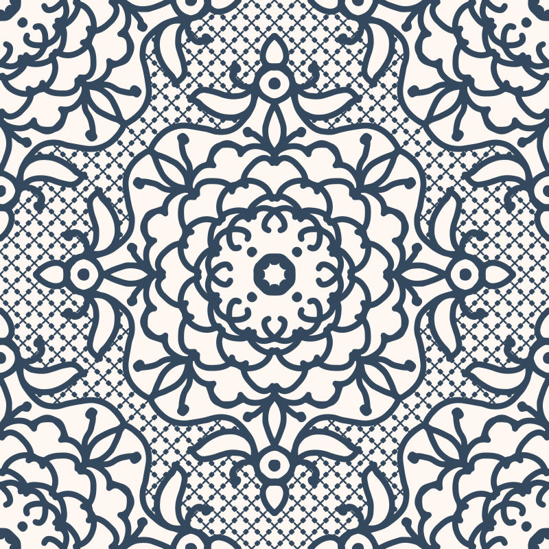 创意矢量花卉装饰设计复古背景