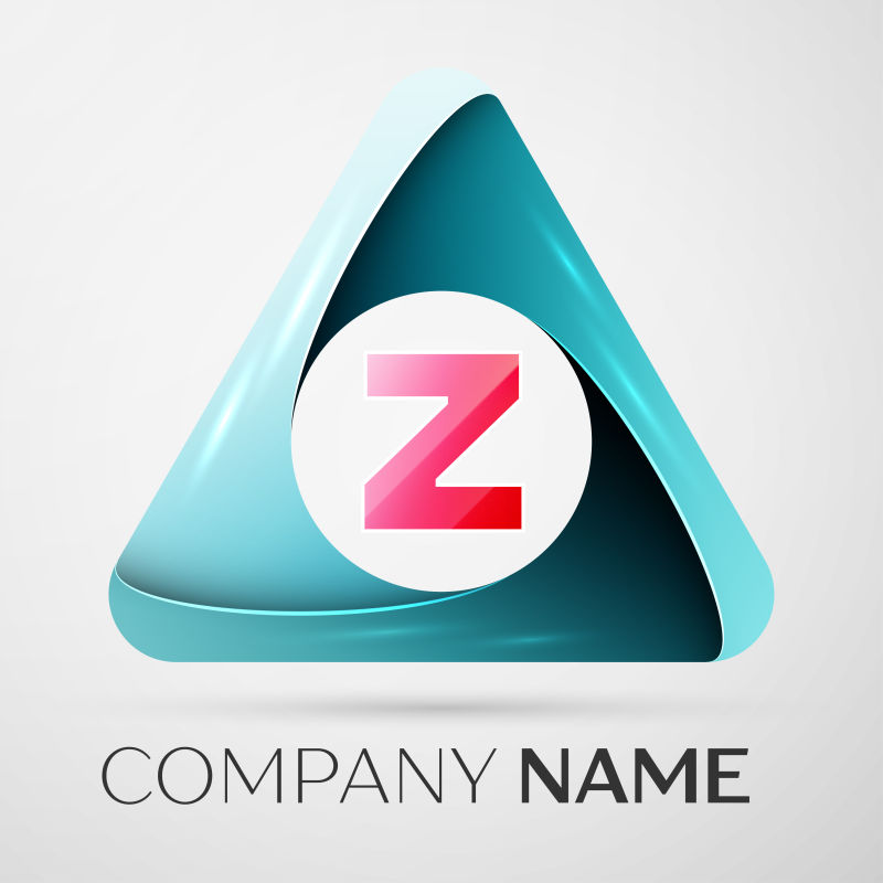 矢量字母Z的三角标志