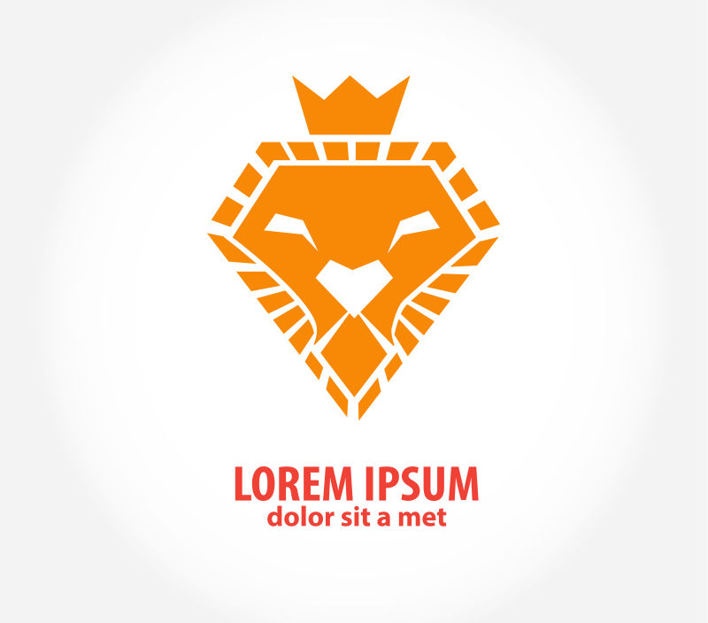 菱形的狮子头钻石logo