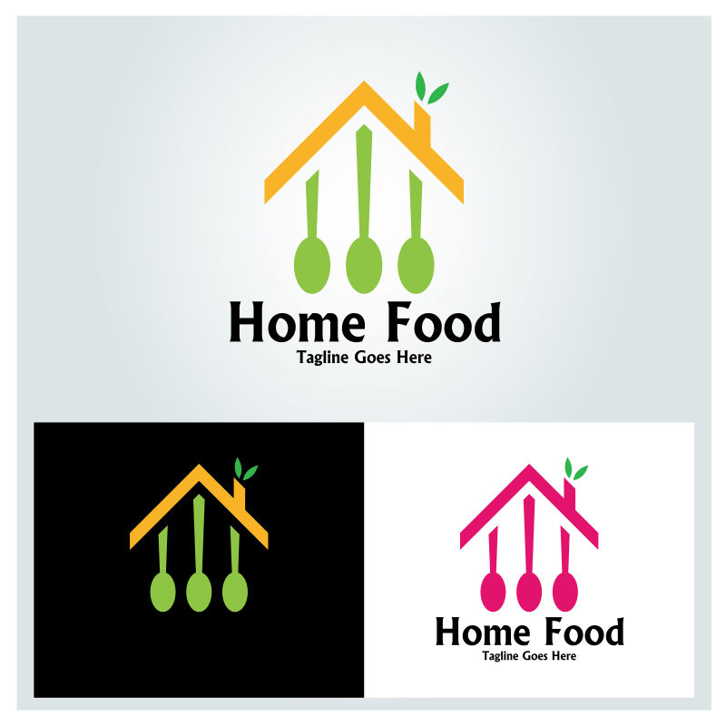 家居食品矢量标志