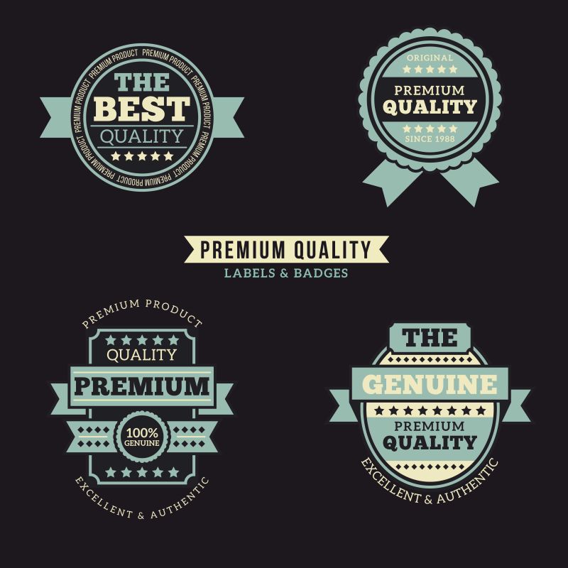 矢量创意标签贴纸