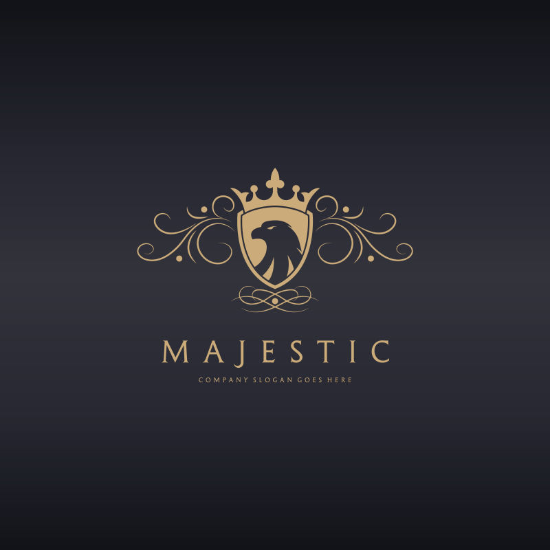 创意老鹰图标设计矢量