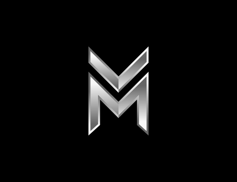 矢量黑色和金色字母表字体b创意logo设计